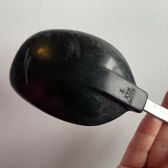 Vintage EKCO Black Nylon Serving Cooking Spoon Black Handle 12in. Made In USA - Picture 5 of 8